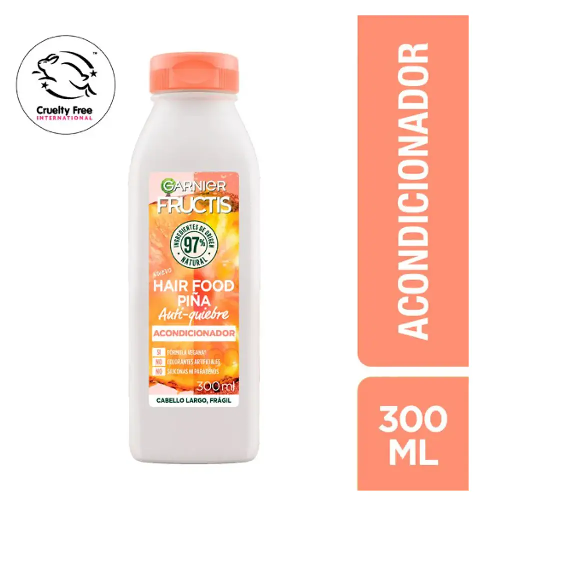 Garnier Fructis Acondicionado Hair food Anti-quiebre Piña 300 ml. 1