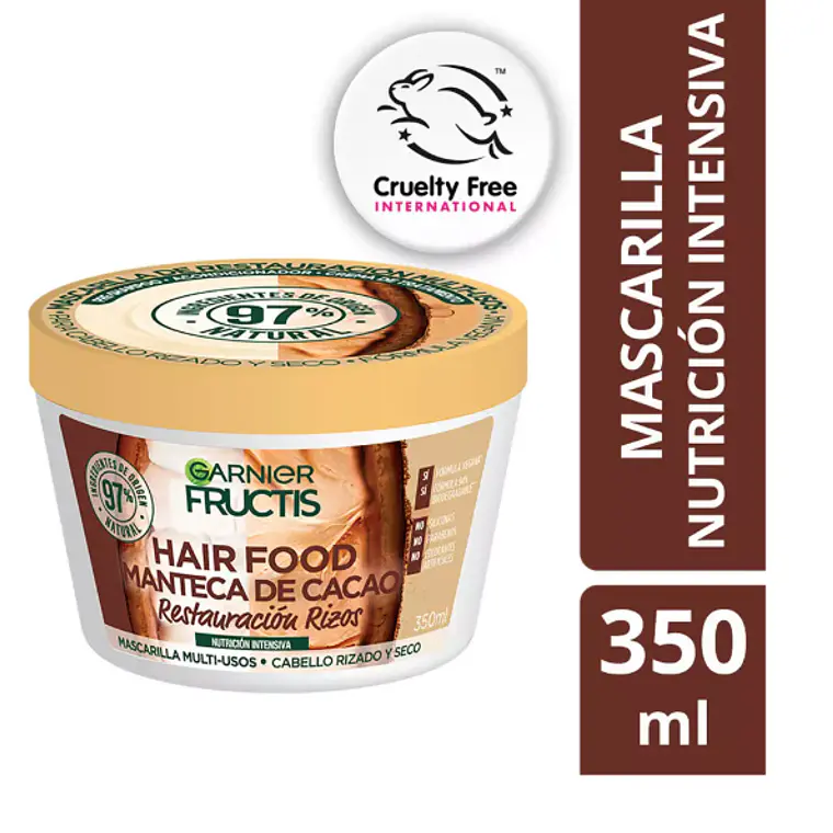 Garnier Fructis Mascarilla Hair food Manteca de cacao 350 ml. 1