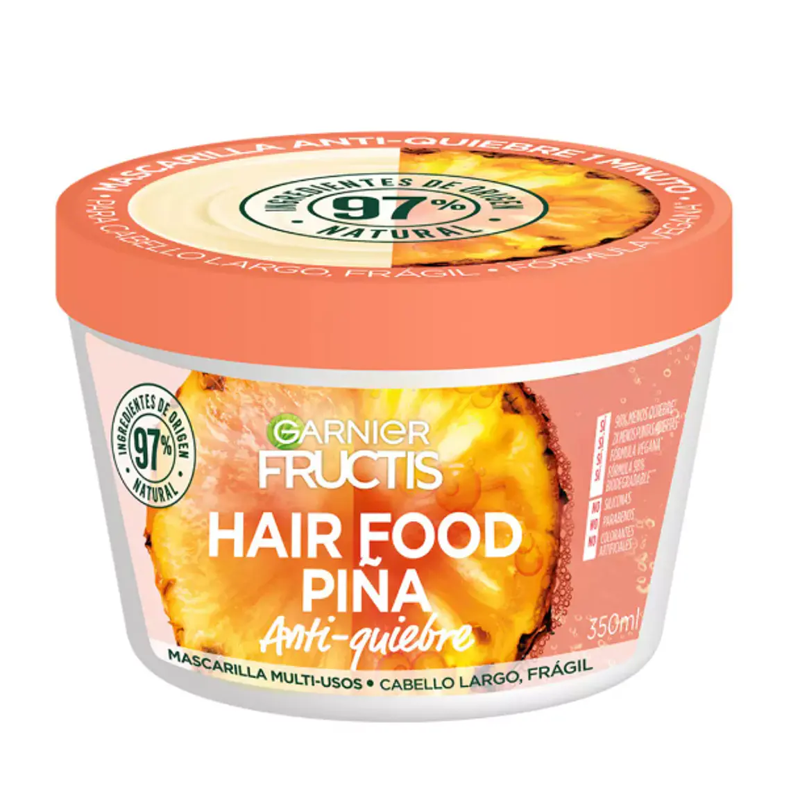 Garnier Fructis Mascarilla  Hair food Piña 350 ml. 1