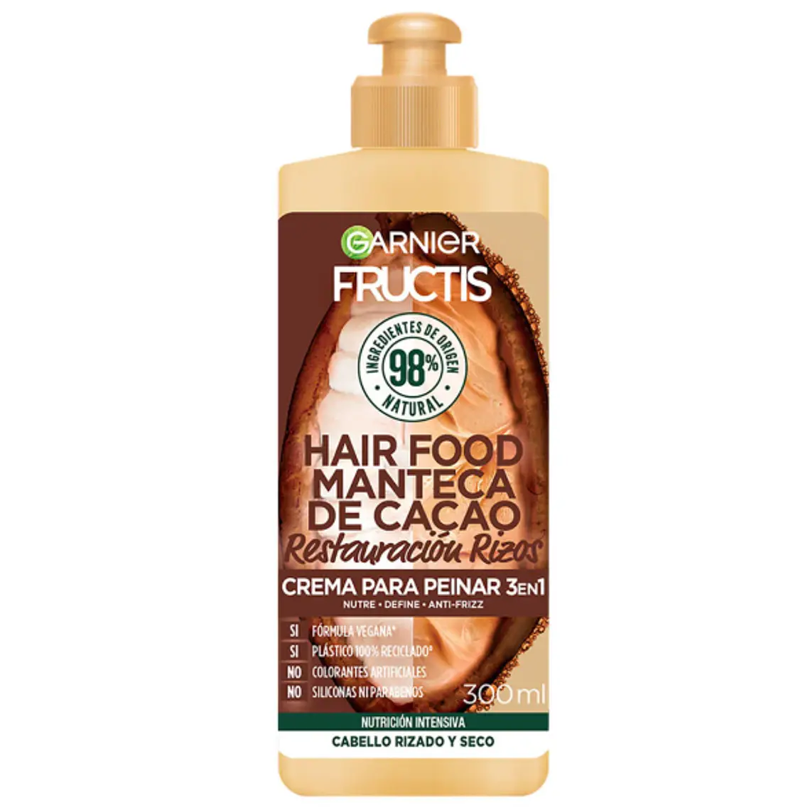 Garnier Fructis Hair food Manteca de cacao Crema para peinar 300 ml. 1