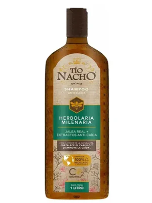 Tío Nacho Shampoo Herbolaria milenaria Anti-caída 1 Litro.