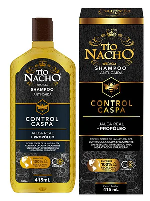 Tío Nacho Shampoo Control caspa Jalea real+ Propóleo 415 ml.