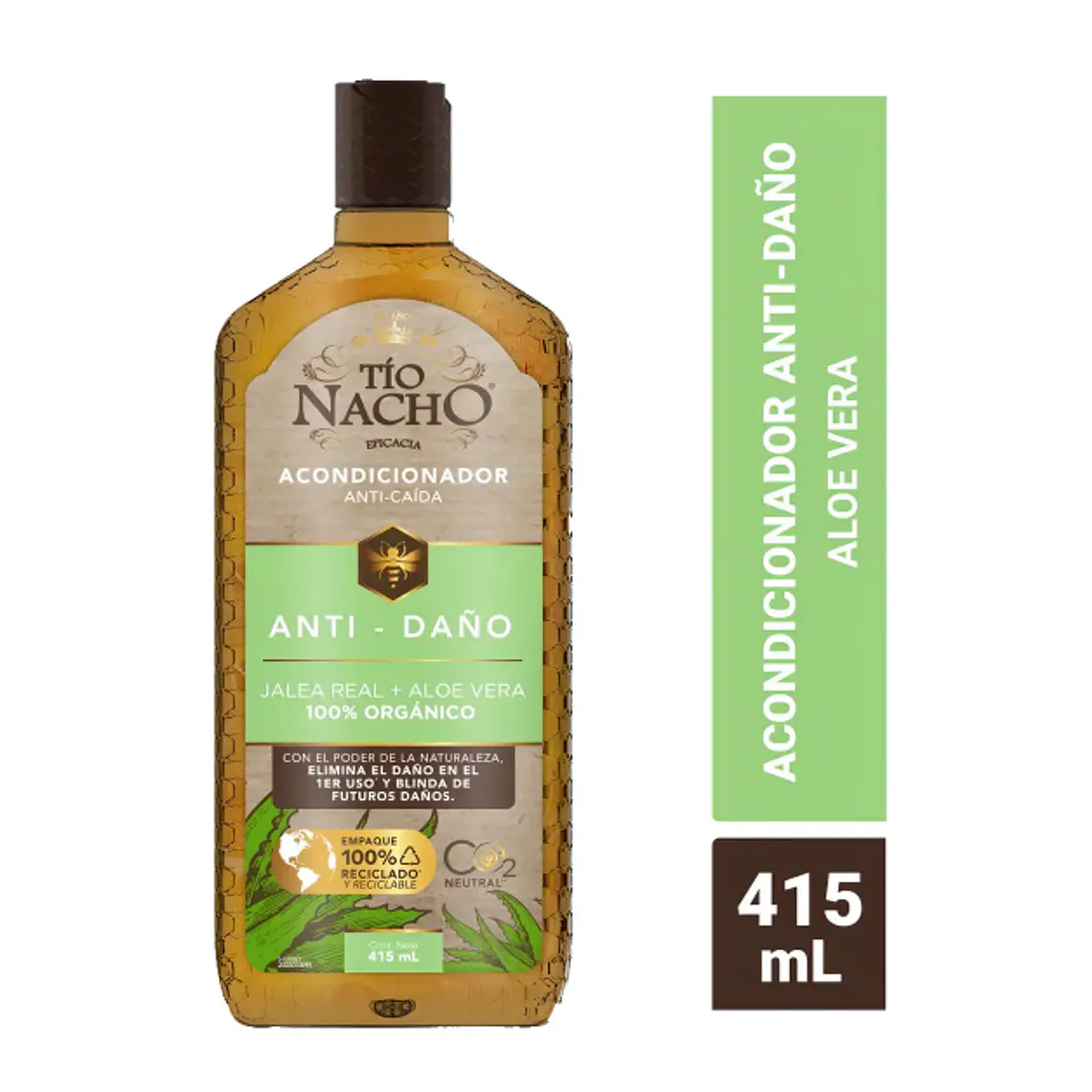 Tío Nacho Acondicionador Anti-daño Jalea real+ Alóe Vera 415 ml. 1