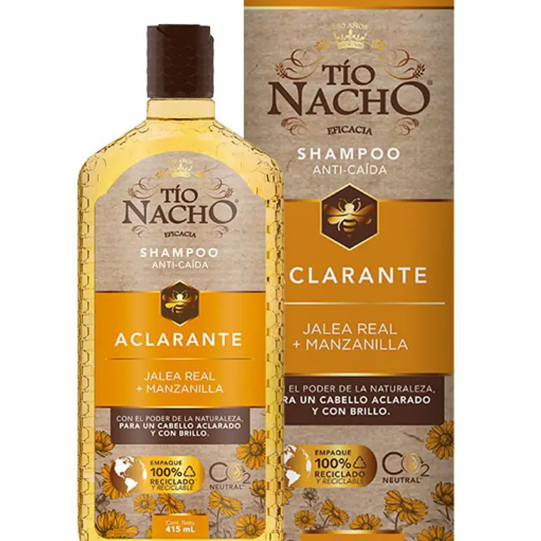 Tío Nacho Shampoo Aclarante Jalea real+ Manzanilla 415 ml. 1