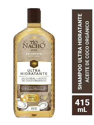 Tío Nacho Shampoo Ultra Hidratante Jalea real + Aceite de coco 415 ml.