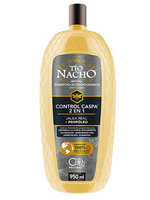 Tío Nacho Shampoo-Acondicionador 2 en 1 Control caspa 950 ml.
