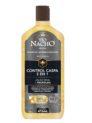 Tío Nacho Shampoo-Acondicionador 2 en 1 Control caspa 415 ml.