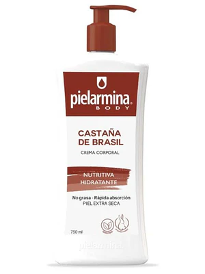 Pielarmina Body Crema corporal Castaña de Brasil Nutritiva Hidratante 750 ml.