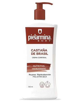 Pielarmina Body Crema corporal Castaña de Brasil Nutritiva Hidratante 350 ml.