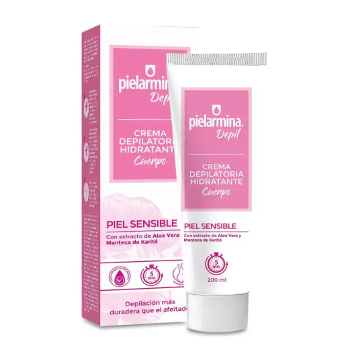 Pielarmina Depil Crema depilatoria de cuerpo Piel sensible 200 ml. 1