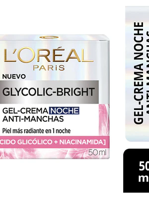 Gel-Crema Antimanchas Glycolic Bright Noche 50 ml. L'oréal