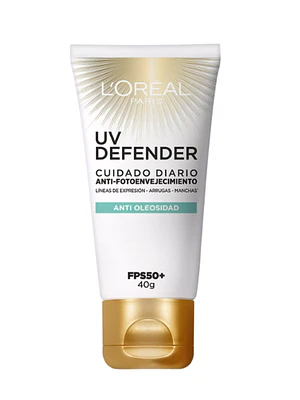 UV Defender Cuidado diario FPS50 Anti-envejecimiento Anti-oleosidad 40 g. L'oréal