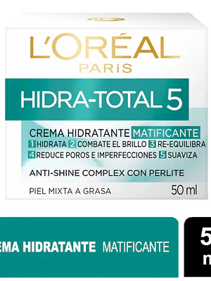 Hidra-total 5 Crema hidratante matificante 50 ml. L'oréal