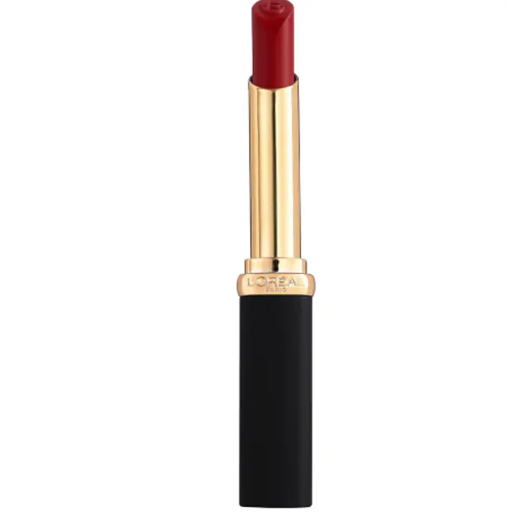 Labial color riche intense volume matte n°480 Plum dominant. L'oréal 1