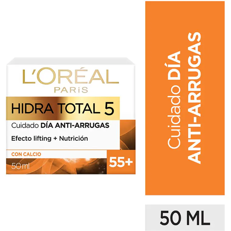 Hidra-Total 5 Cuidado día Anti-arrugas 55+ 50 ml. L'oréal 1