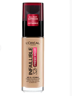 Base de maquillaje Infaillible 32 h Fresh wear n°125 Natural rose 30 ml. L'oréal