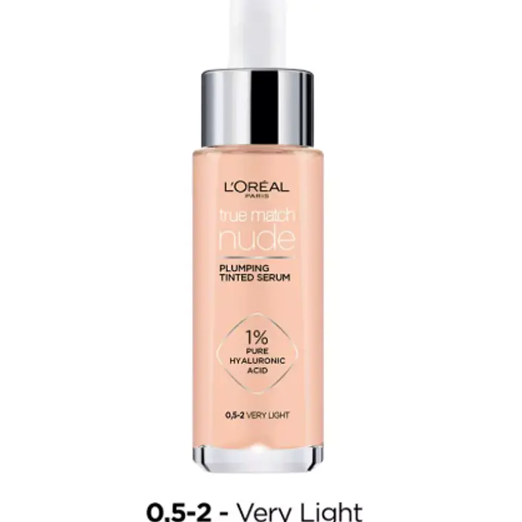 Sérum rellenador color True Match Nude 0,5-2 Very Light 30 ml. L'oréal 1