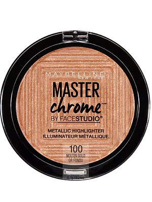Iluminador Master chrome n° 100 Molten gold. Maybelline
