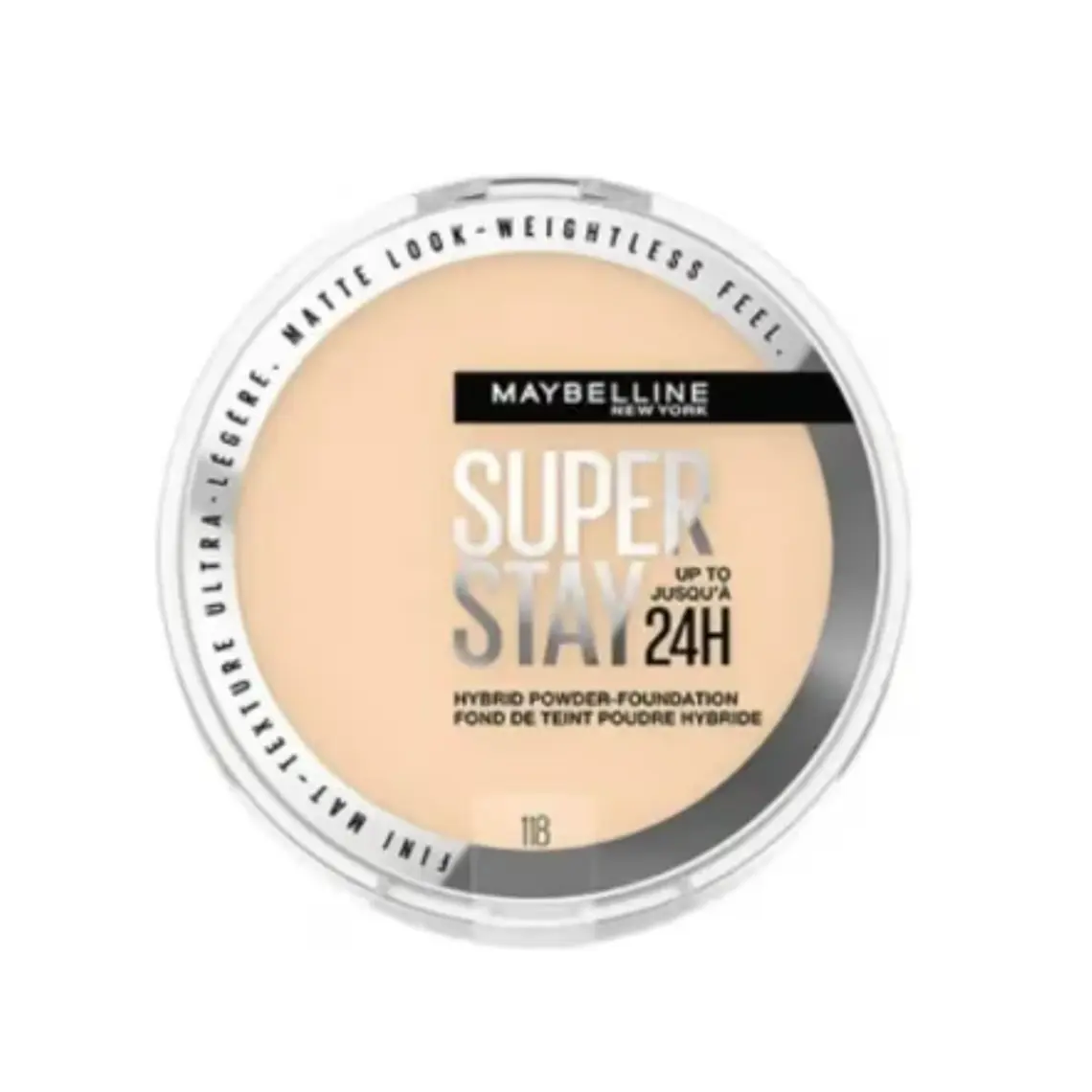 Base de maquillaje en polvo Super Stay 24h n°118. Maybelline 1