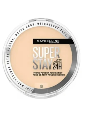 Base de maquillaje en polvo Super Stay 24h n°118. Maybelline