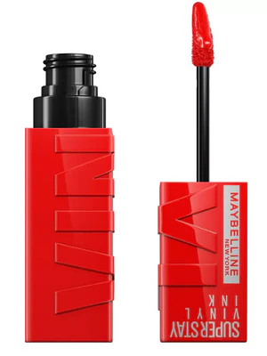 Labial líquido Vinyl Ink Red hot. Maybelline