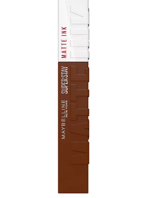 Labial líquido Supestay Matte ink Browns champions. Maybelline