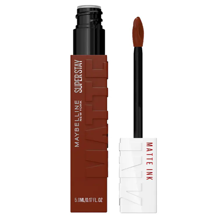 Labial líquido Superstay Matte ink Browns renegade. Maybelline 1