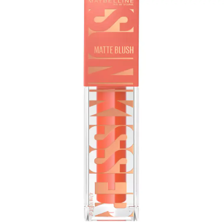 Rubor líquido Sunkisser matte Peachy. Maybelline 1