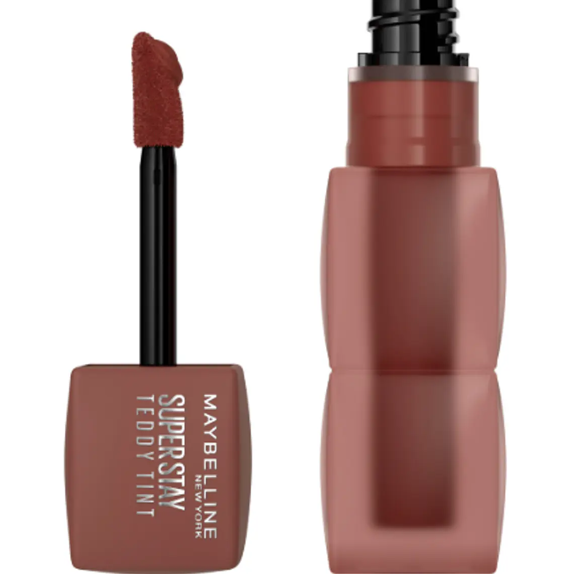 Labial líquido Supersaty Teddy tint n°20 Máscara tear. Maybelline 1