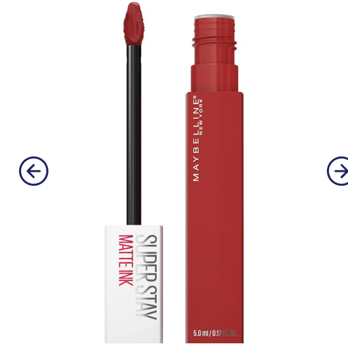 Labial líquido Supersaty Matte ink Hustler. Maybelline 1