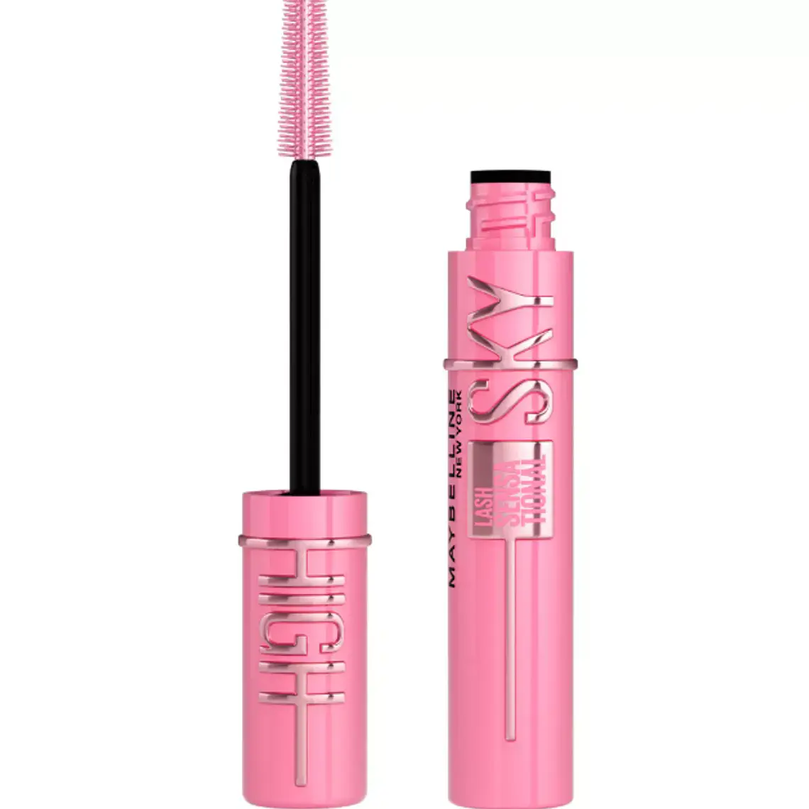 Máscara de pesatalñas Lash sensational Sky high Pink air. Maybelline 1