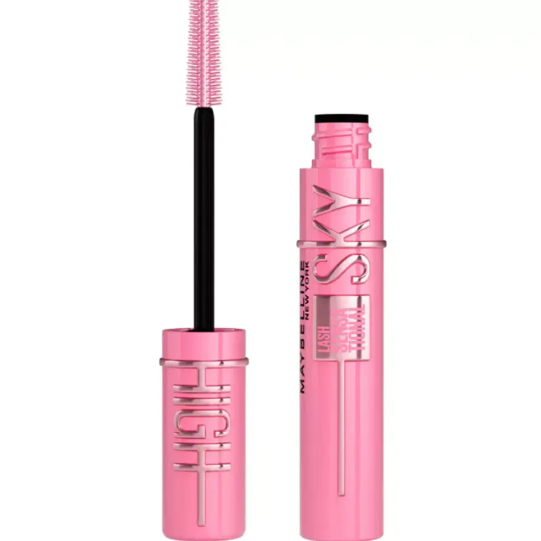Máscara de pesatalñas Lash sensational Sky high Pink air. Maybelline 1