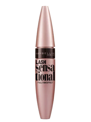 Máscara de pestanas Lash sensational Negro intenso Washable. Maybelline