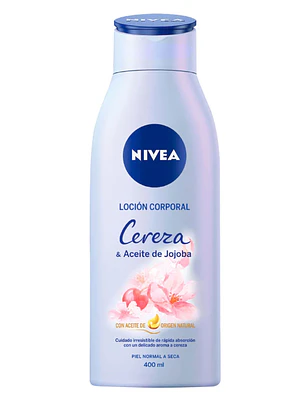 Loción corporal Cereza & Aceite de jojoba 400 ml. Nivea