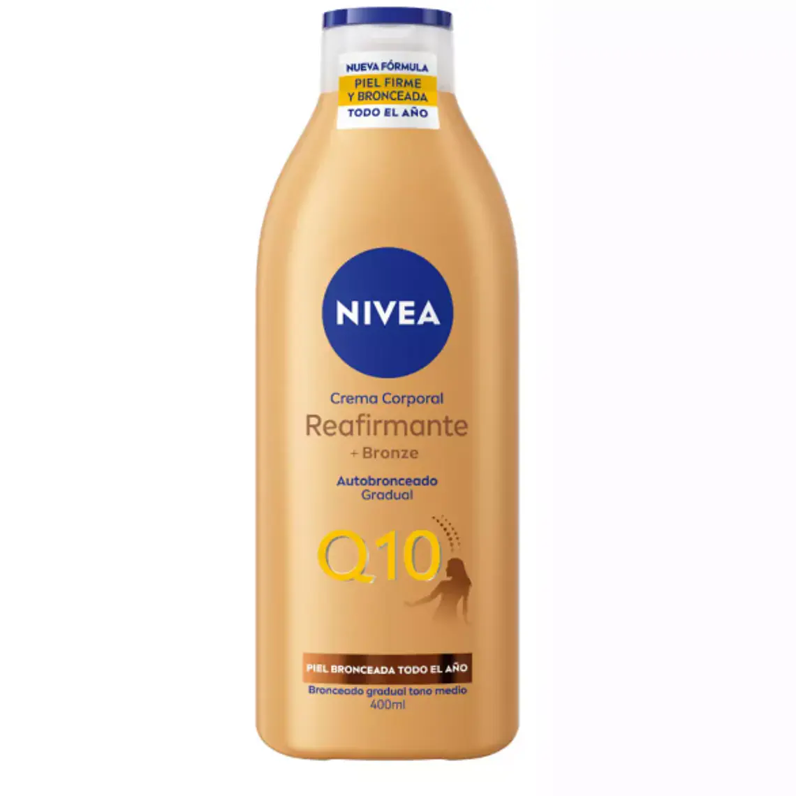 Crema corporal Reafirmante+Bronze Q10 400 ml. Nivea 1
