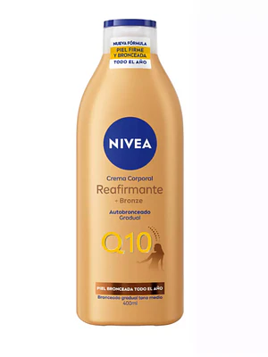 Crema corporal Reafirmante+Bronze Q10 400 ml. Nivea