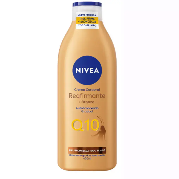 Crema corporal Reafirmante+Bronze Q10 400 ml. Nivea 1