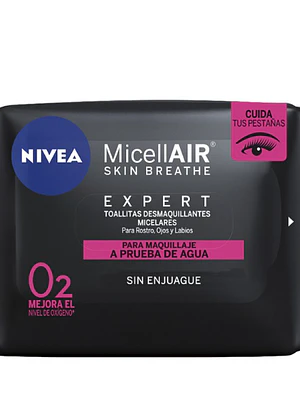 MicellarAir Toallitas desmaquillante micelares expert 20 Unidades. Nivea