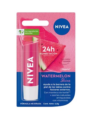 Bálsamo labial Watermelon shine. Nivea