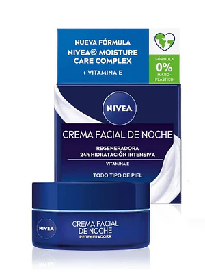 Crema facial noche Regeneradora Hidratación intensiva 50 ml. Nivea