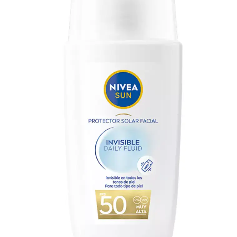 Protector solar facial Invisible daily fluid FPS50+ 40 ml. Nivea Sun 1
