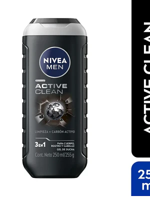 Gel de ducha Active clean Deep 250 ml. Nivea