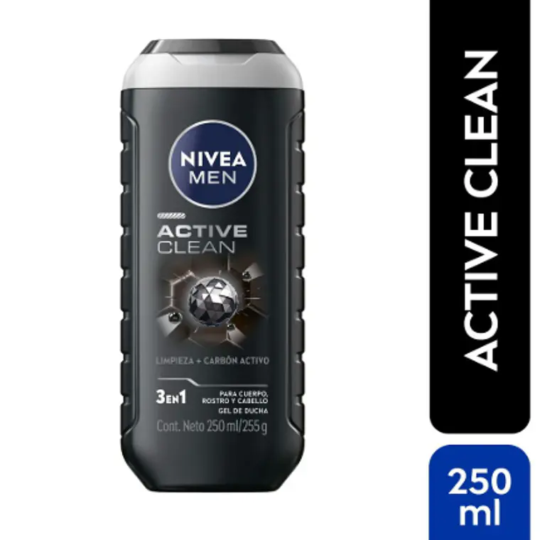 Gel de ducha Active clean Deep 250 ml. Nivea 1