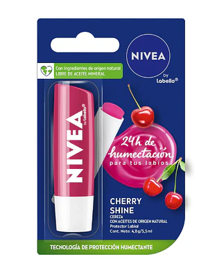 Bálsamo labial Cherry shine Cereza. Nivea