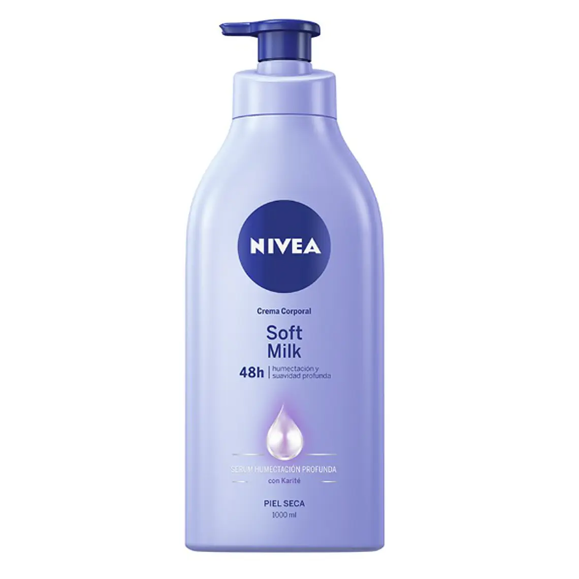 Crema corporal Milk soft Piel seca 1000 ml. Nivea 1
