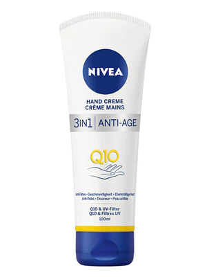Crema de manos 3 en 1 Q10 Anti-age 100 ml. Nivea