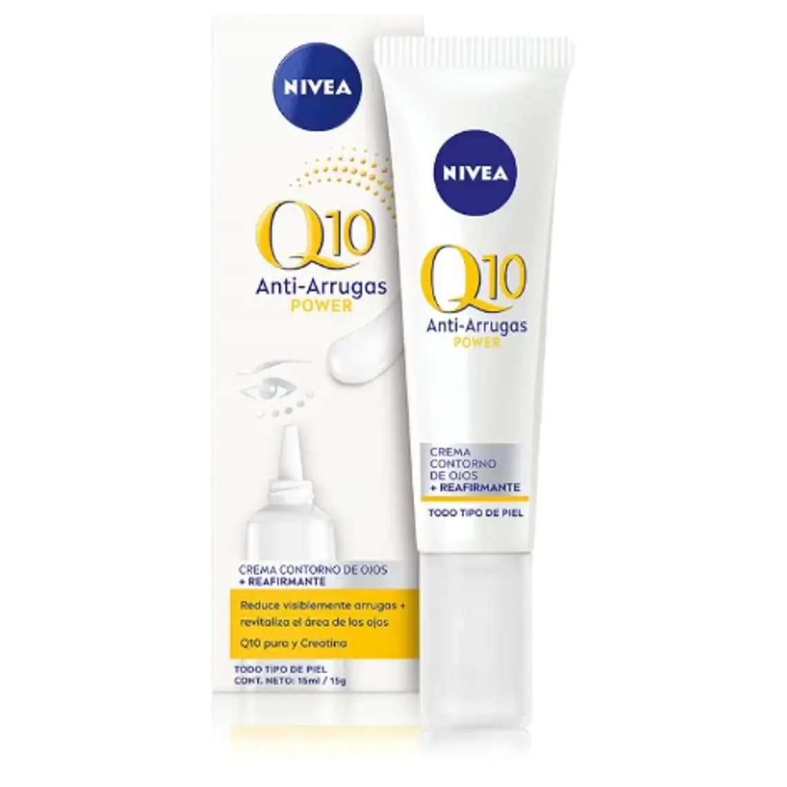 Crema contorno de ojos Q10 Anti-arrugas 15 ml. Nivea 1