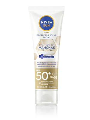 Protector solar facial FPS 50+ Luminous 630 Control manchas 40 ml. Nivea Sun