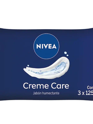Jabón en barra Humectante Creme Care 125 g  Pack 3 Unidades. Nivea