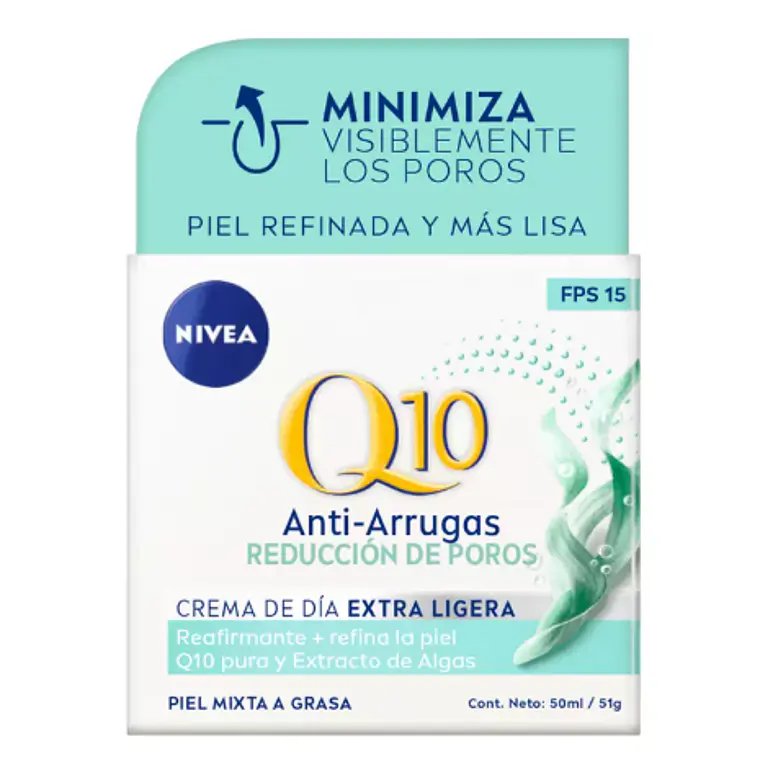 Crema facial Q10 día Anti-arrugas Extra ligera 50 ml. Nivea 1